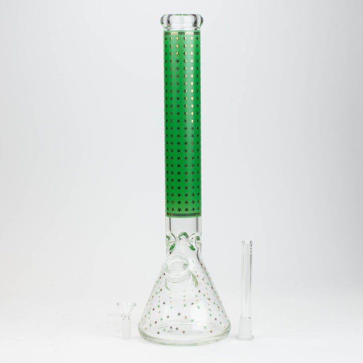 Star 7 mm glass water pipes 17.5"_10