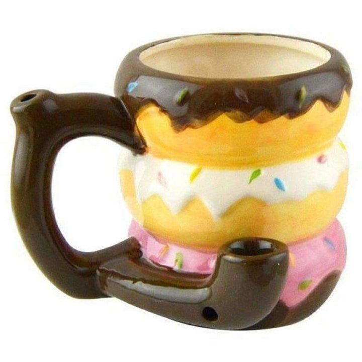 4.5" Doughnut Coffee Mug Hand Pipe