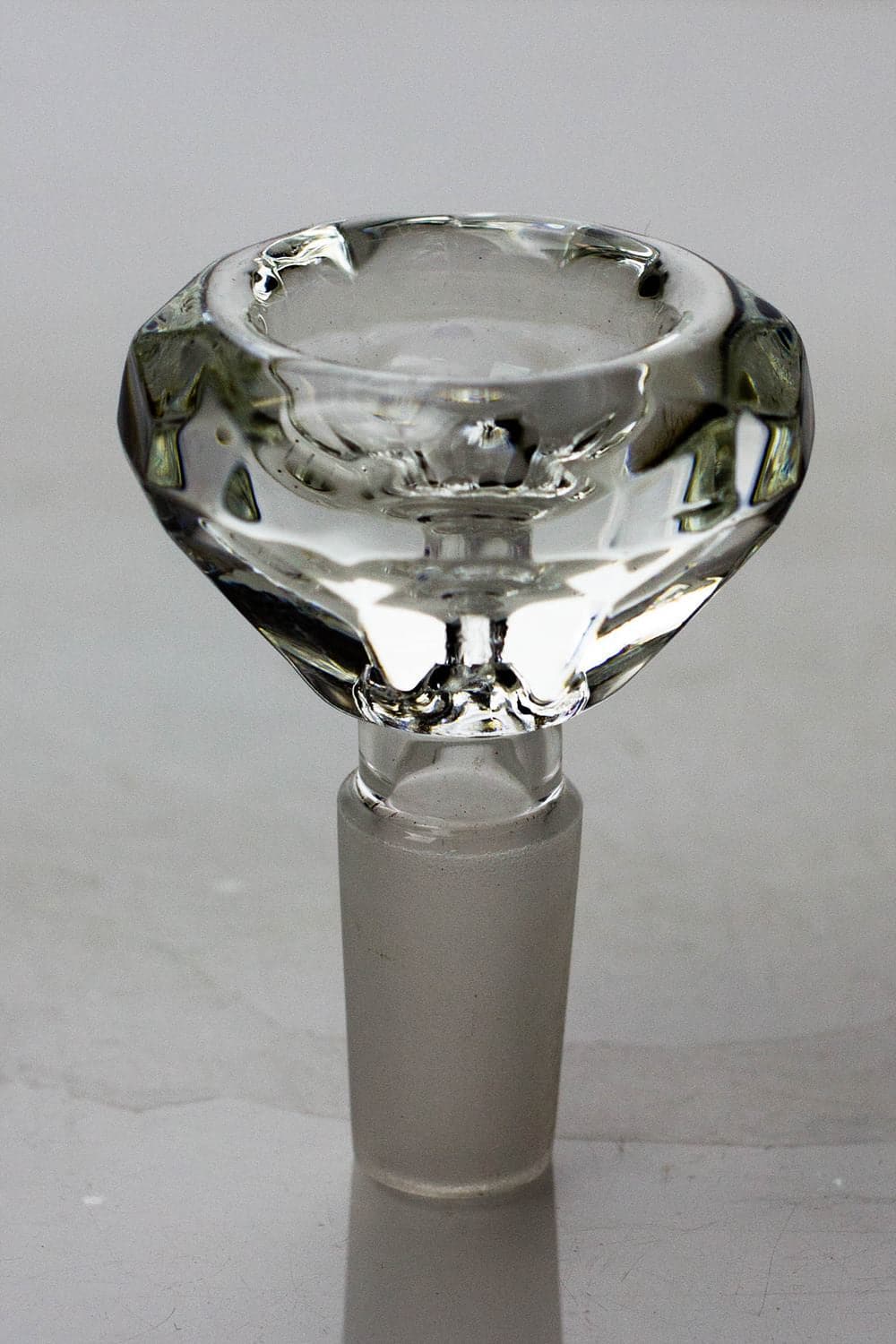 Diamond cutting shape wide glass bowl_5