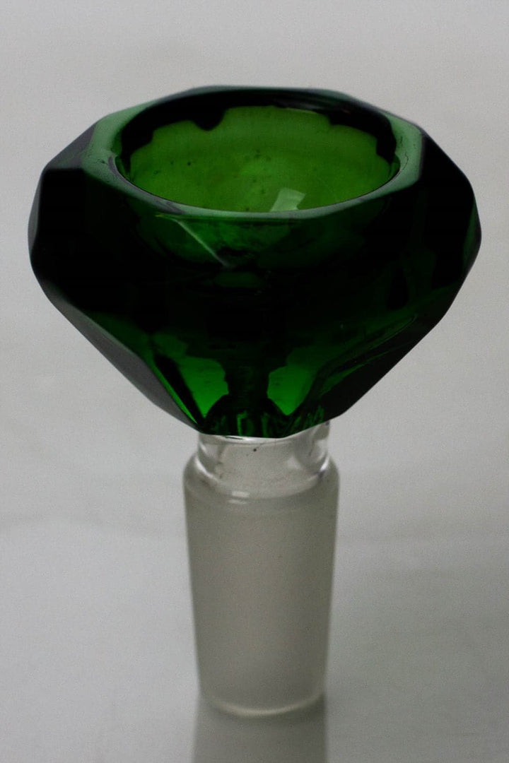 Diamond cutting shape wide glass bowl_0