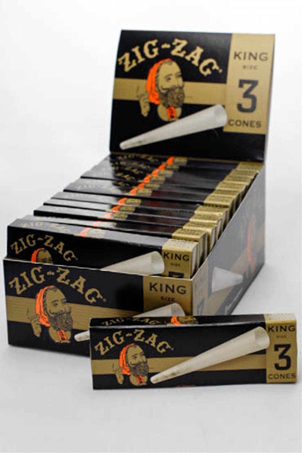 ZIG-ZAG Pre-Rolled Cone display