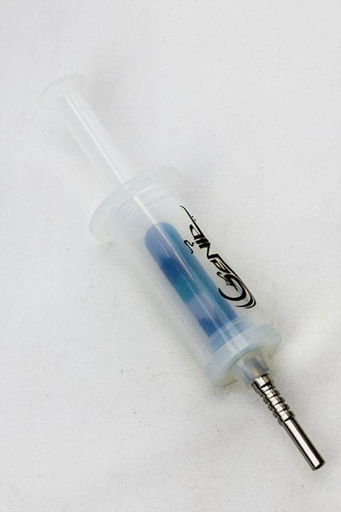 White silicone syringe shape nectar collector_5