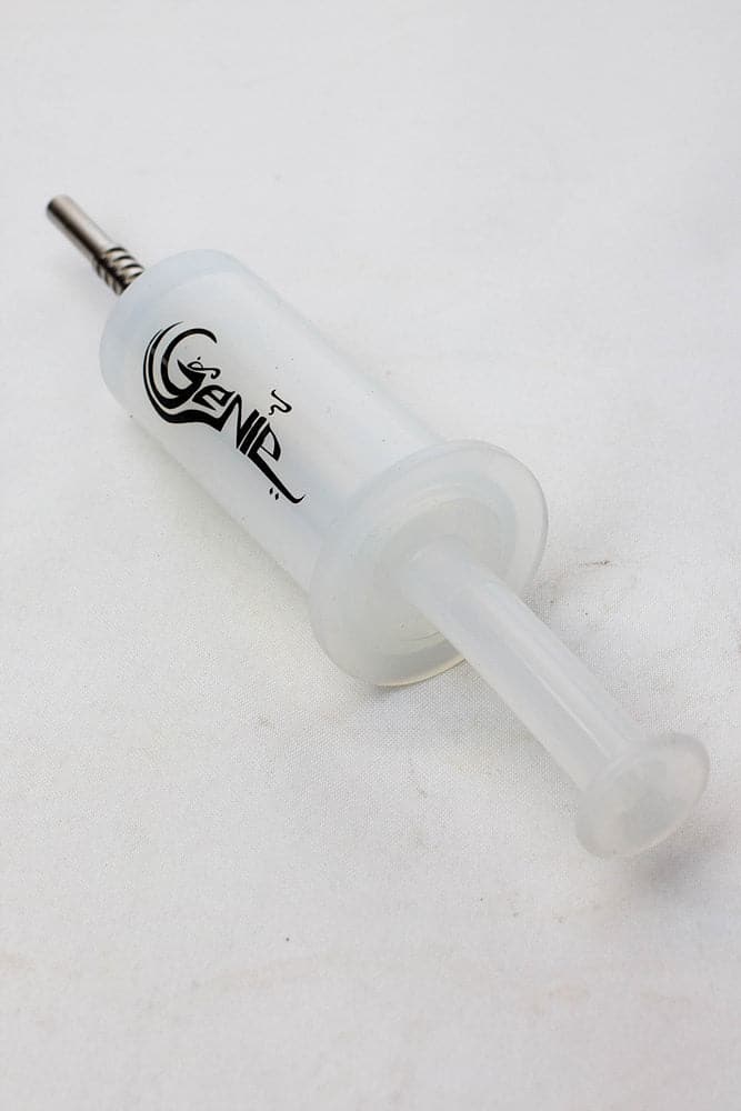 White silicone syringe shape nectar collector_7