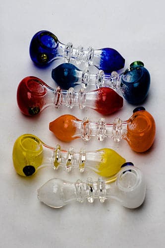 Soft glass hand pipe 4.8"_0