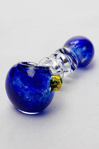 Soft glass hand pipe 4.8"_2