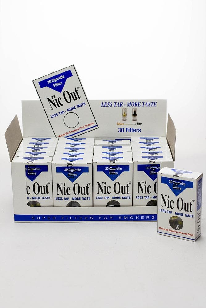 Nic Out 30 Filters (Box) Mile High Glass Pipes