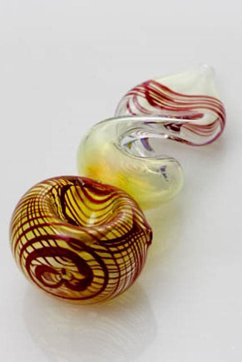 Changing color twist glass hand pipes 4.5"_2