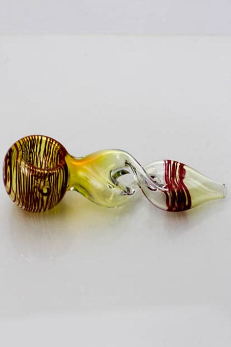 Changing color twist glass hand pipes 4.5"_3