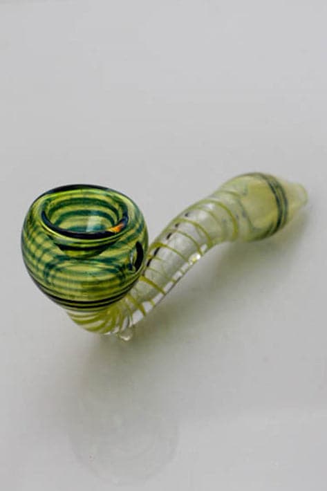 Changing colors Sherlock glass hand pipes 4.5"_2