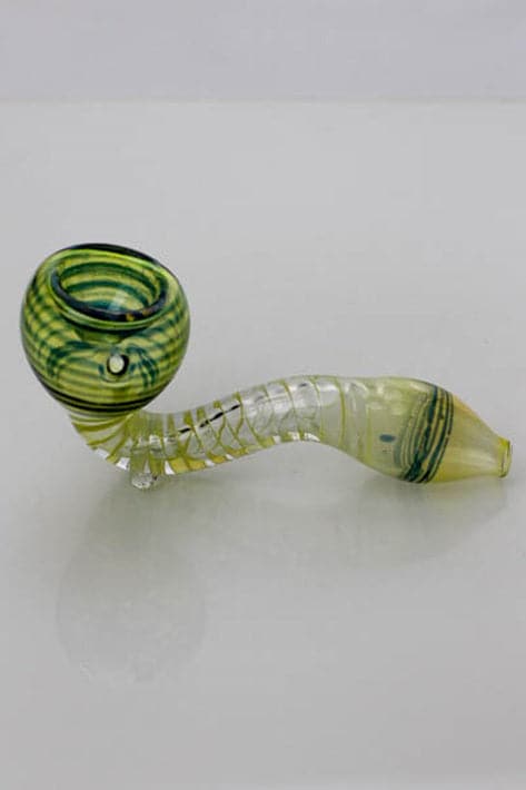 Changing colors Sherlock glass hand pipes 4.5"_3