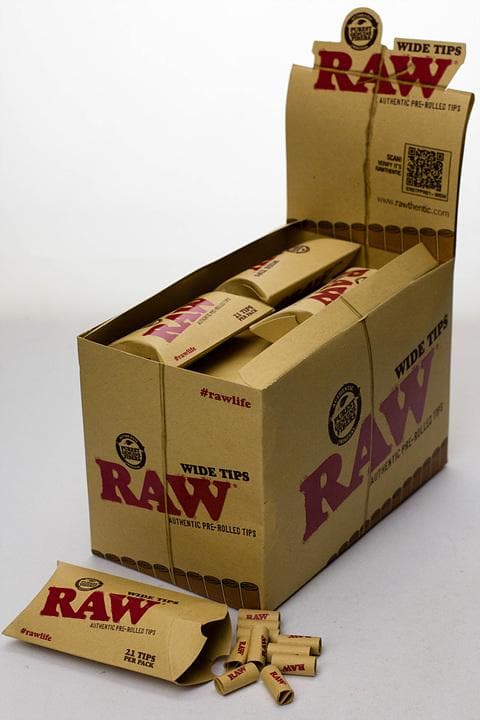 Raw Rolling paper pre-rolled wide filter tips