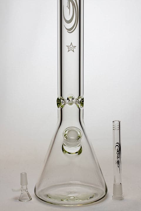 Genie color accented beaker water bong_1