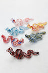 Cobra shape glass small hand pipe
