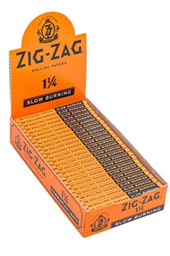 ZIG-ZAG Slow burning Orange Papers 1 1/4