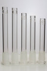 Glass open ended 6 slits downstem