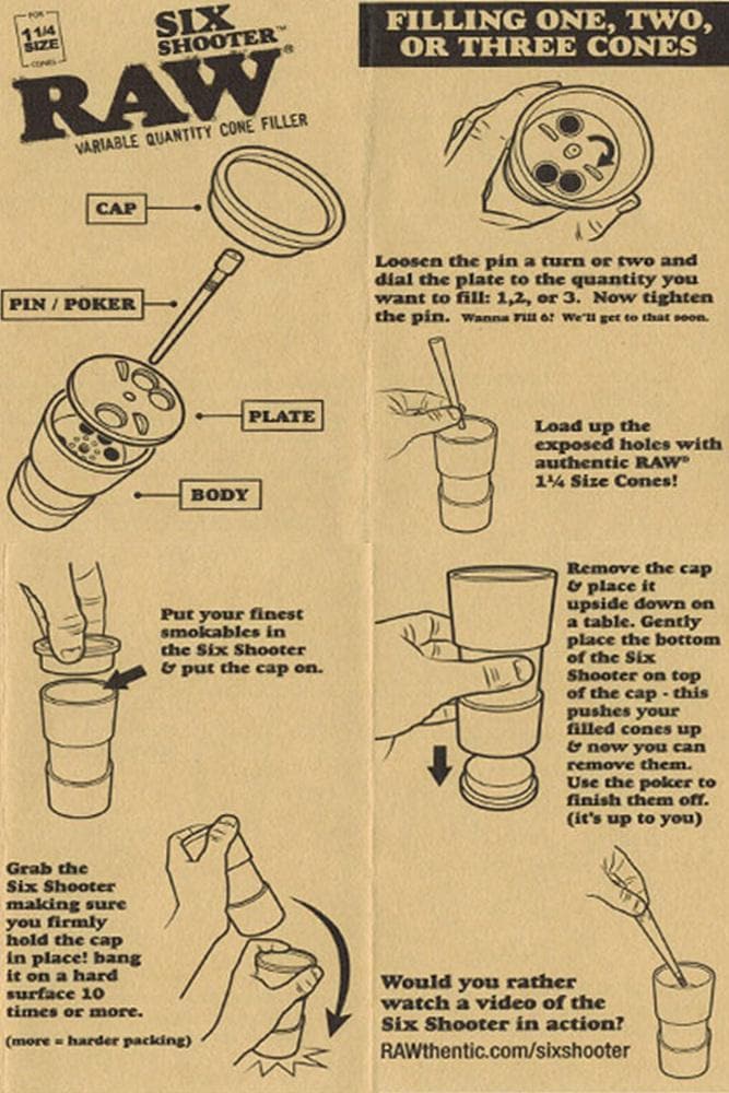 Raw six shooter for Lean size cones – MHGP
