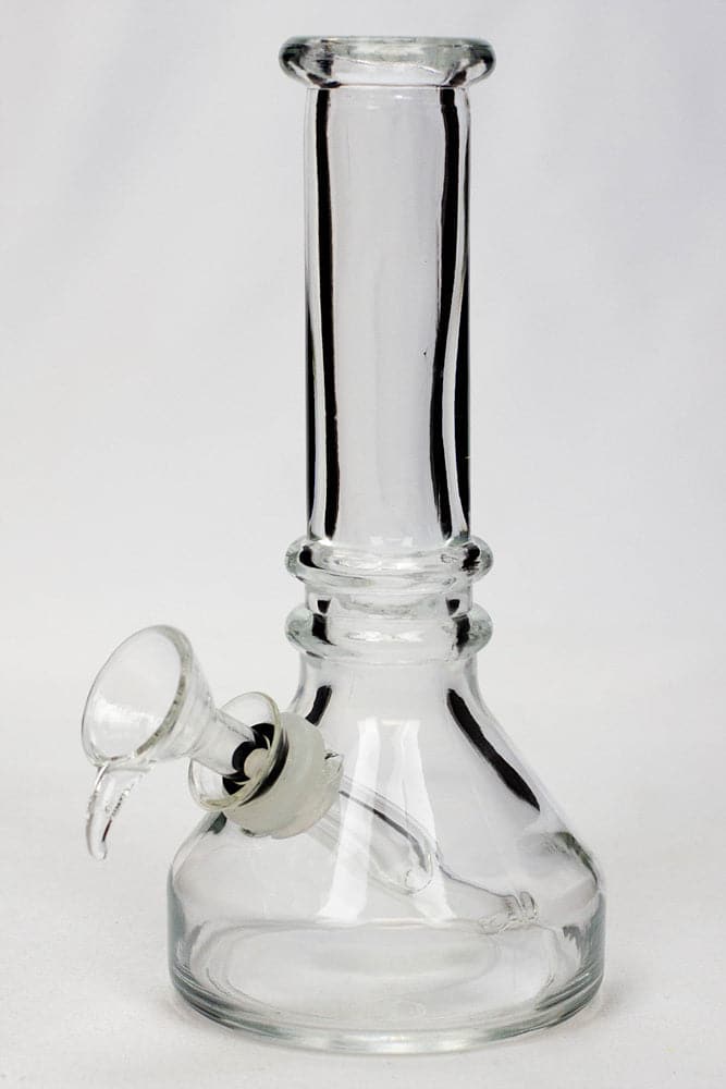 Heavy clear soft glass water pipes 6"_0