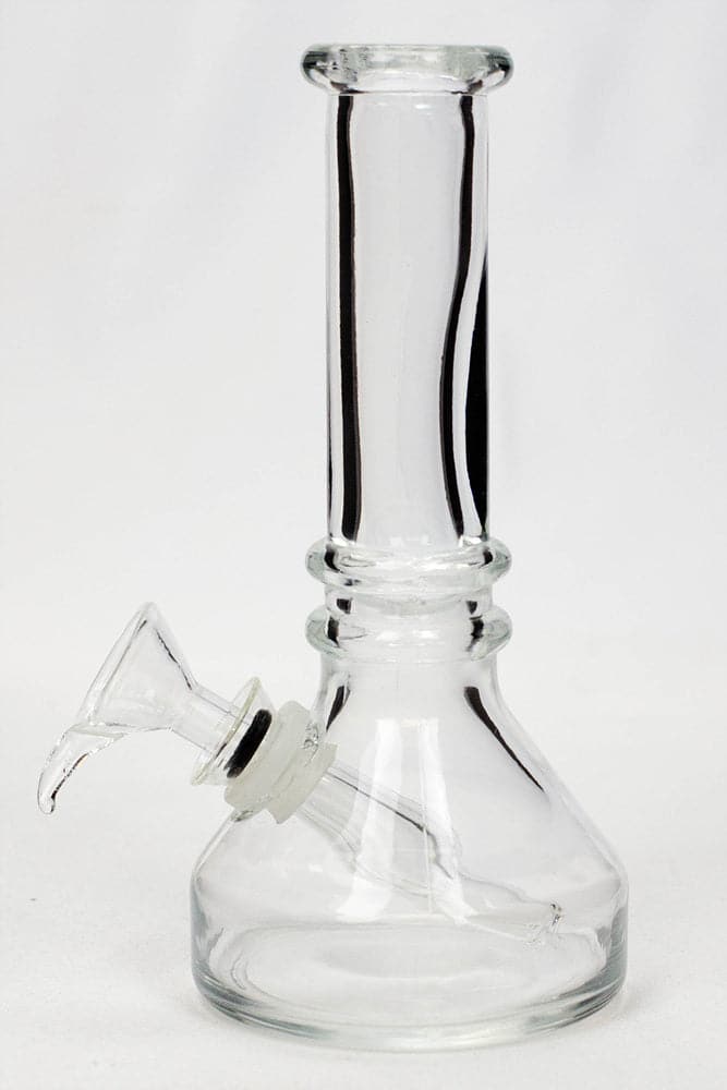Heavy clear soft glass water pipes 6"_3