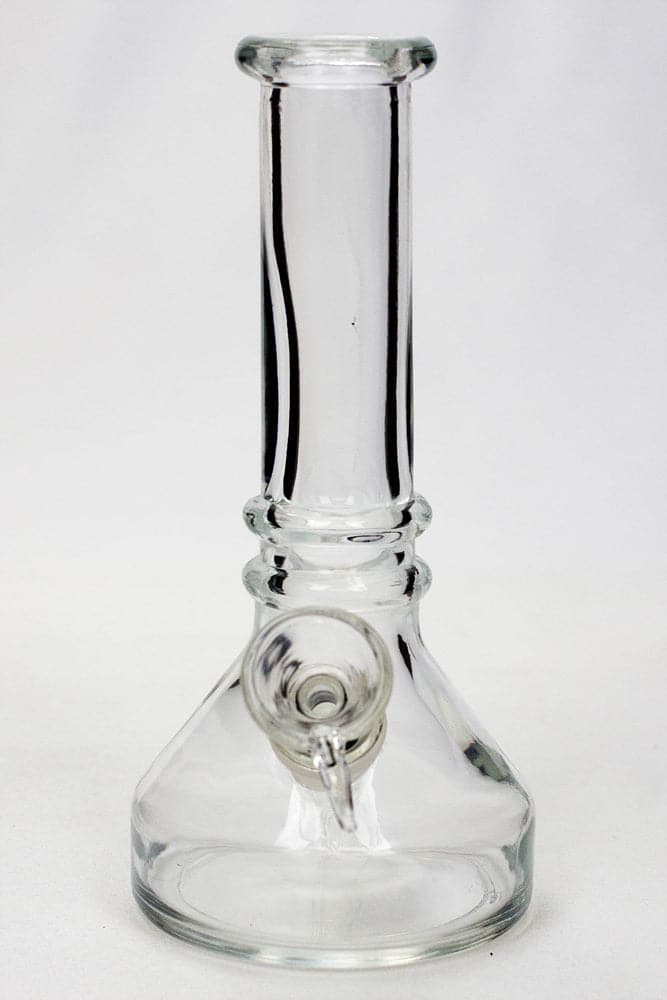 Heavy clear soft glass water pipes 6"_2
