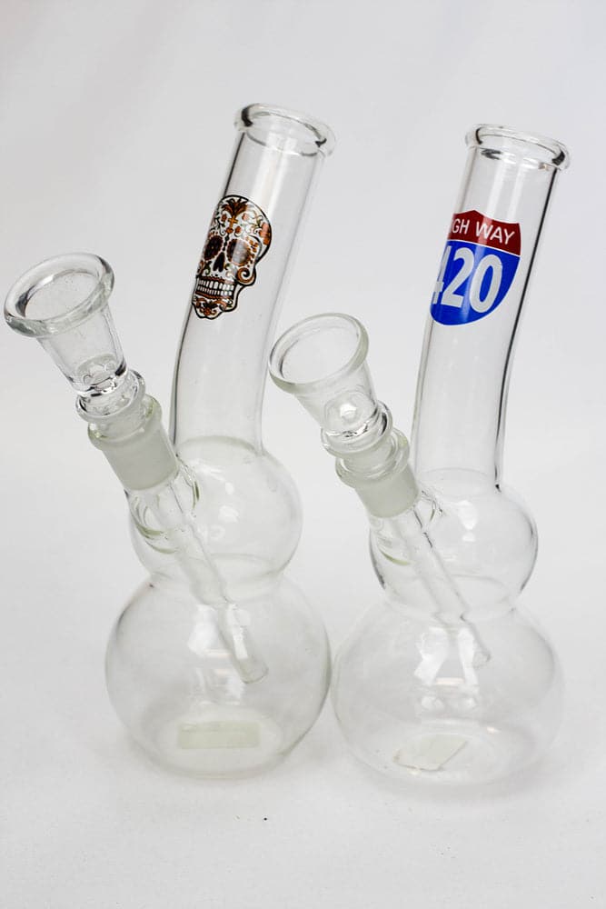 Glass water pipes 7"_0