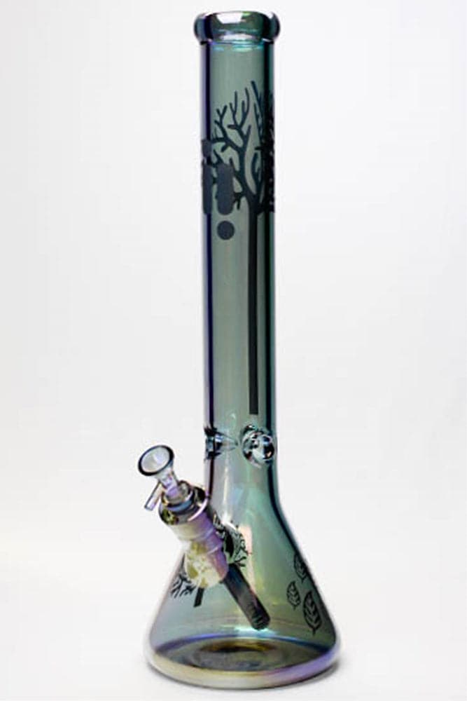 18" Infyniti Tree of life 7 mm metallic glass water pipes_7