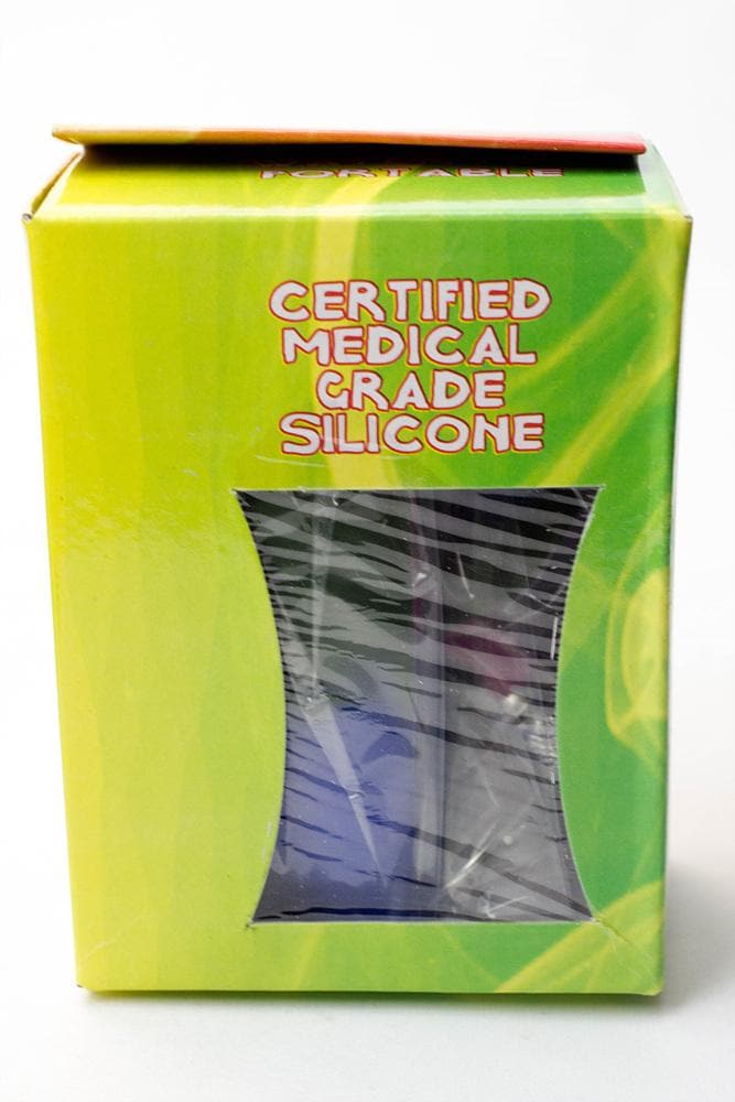 9" Foldable silicone tube portable bong Box of 6