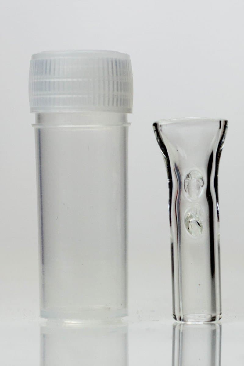 Flat Lip Glass Tips Jar of 120