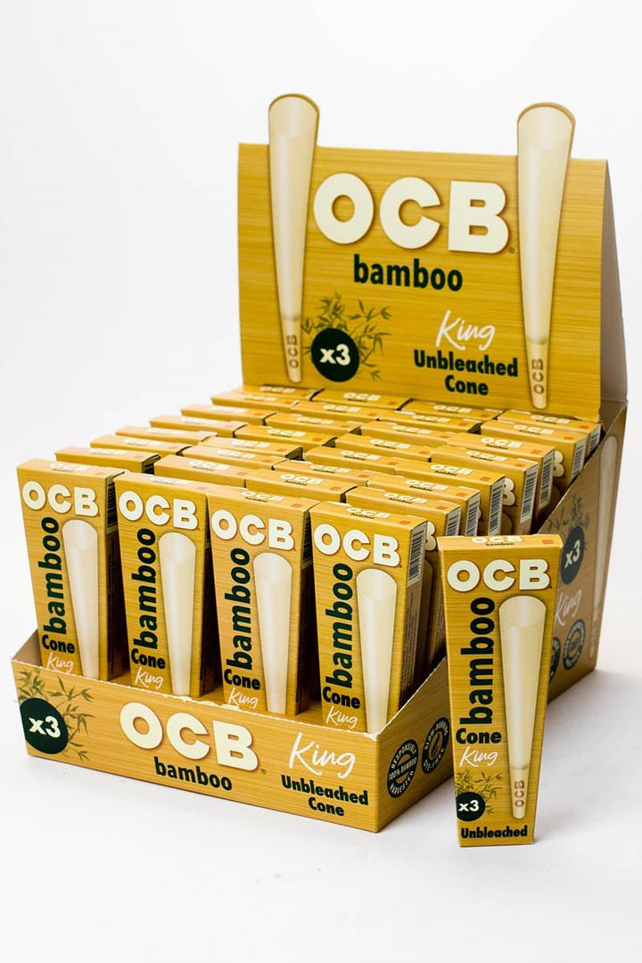 OCB Bamboo Cone King Box of 32