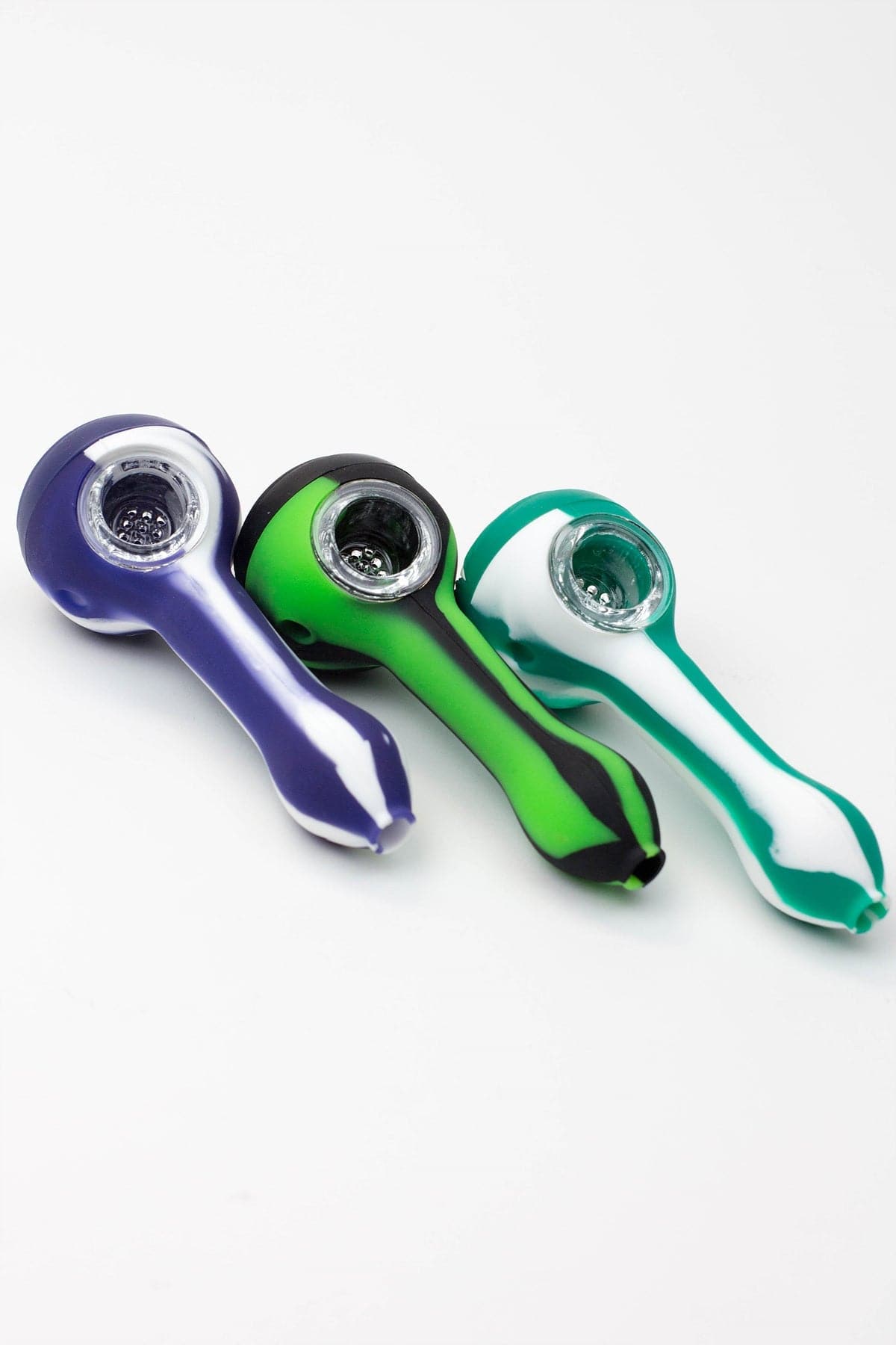 Eye silicone hand pipes with glass bowl_1