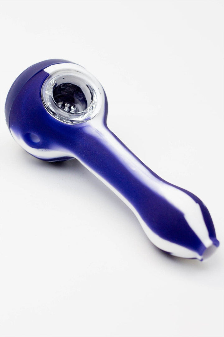 Eye silicone hand pipes with glass bowl_2