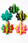Leaf silicone hand pipe with glass bowl