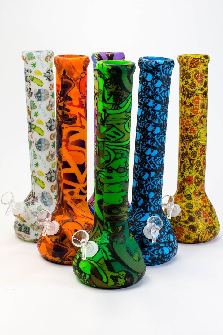 Assorted design detachable Silicone water bong_0