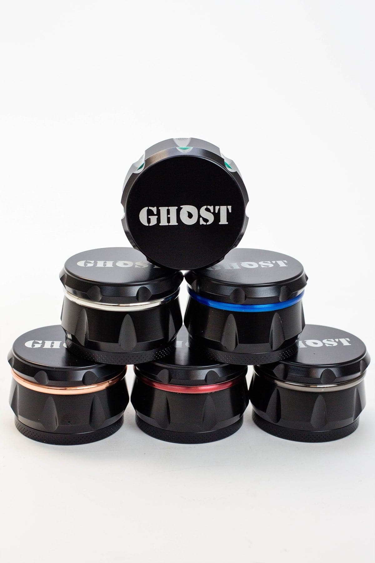 Ghost 4 parts black herb grinder_0