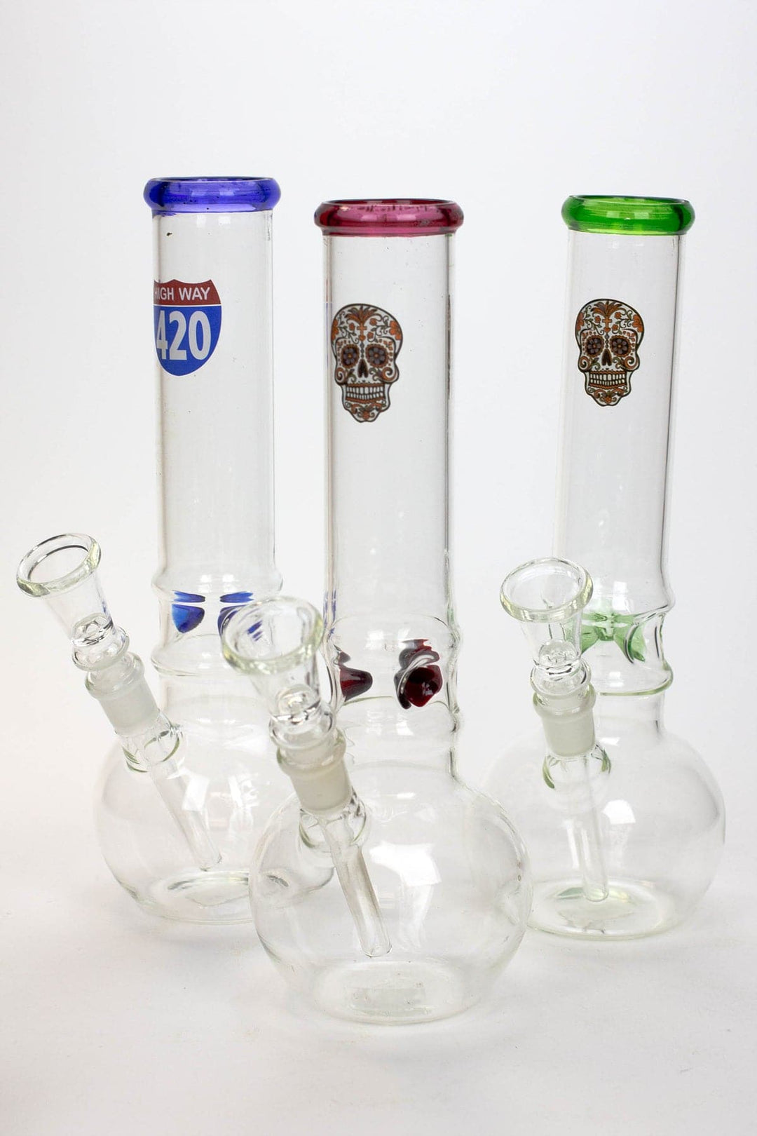 Glass beaker water pipe 10"_0