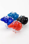 Small rhino glass hand pipe