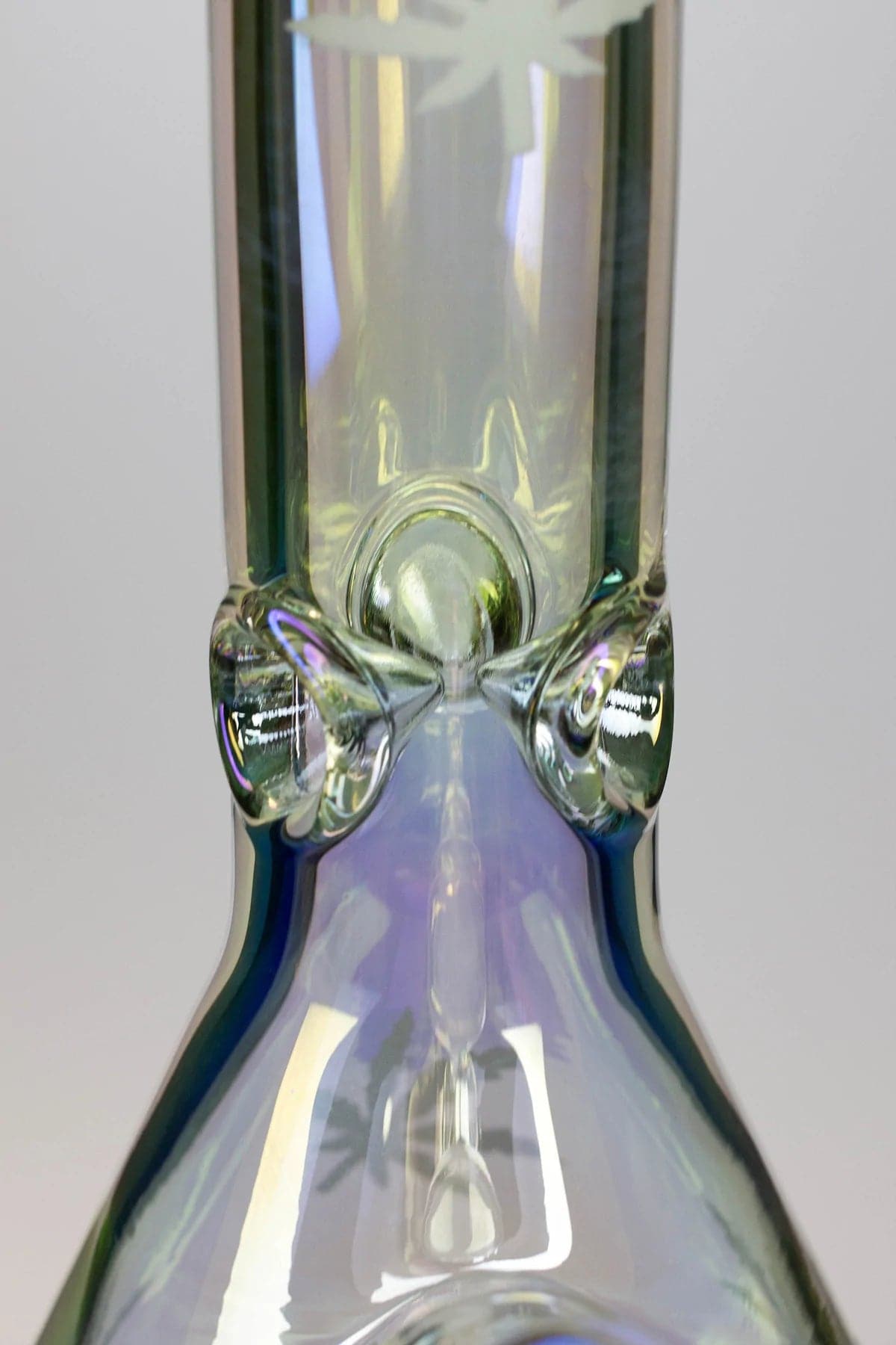 24" Infyniti leaf 7 mm metallic glass water pipes_4