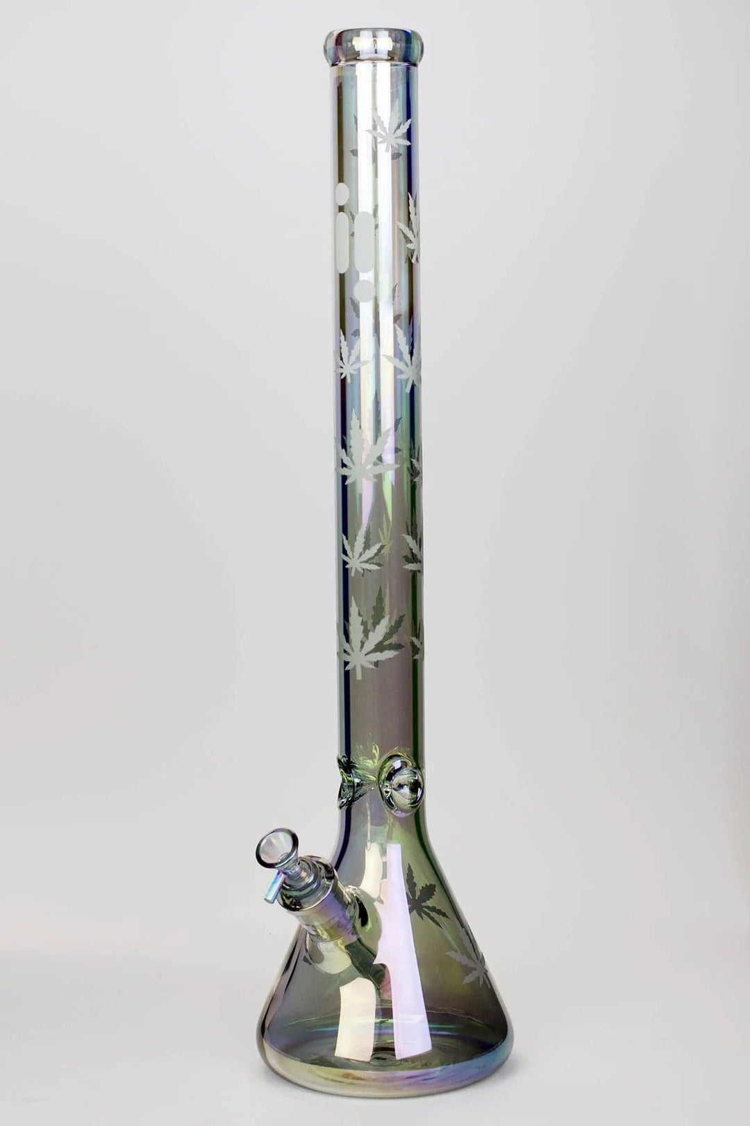 24" Infyniti leaf 7 mm metallic glass water pipes_15