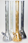 Infyniti snowflake metallic glow in the dark glass water bong
