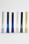 Metallic color glass slits downstem