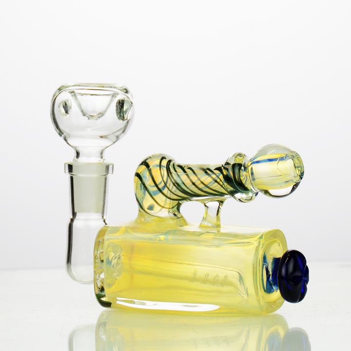 5" Square Body Water Pipe with 14mm Male Bowl