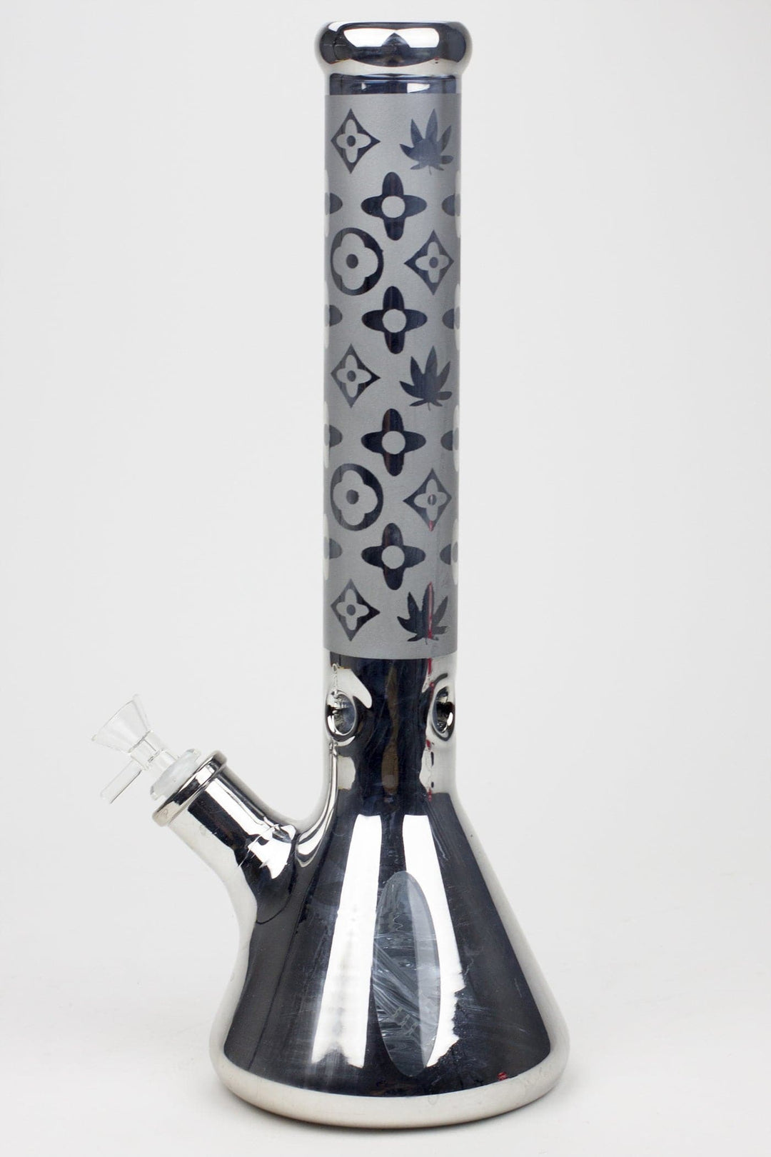 Luxury pattern 7 mm metallic beaker pipes 16"_7