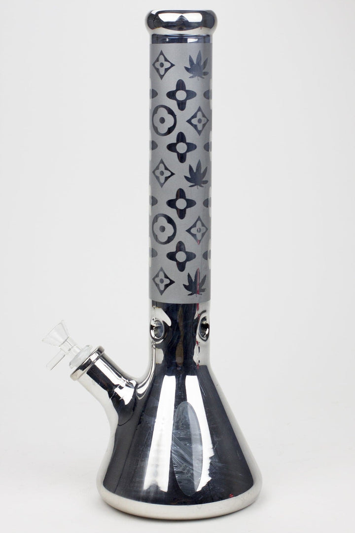 Luxury pattern 7 mm metallic beaker pipes 16"_7