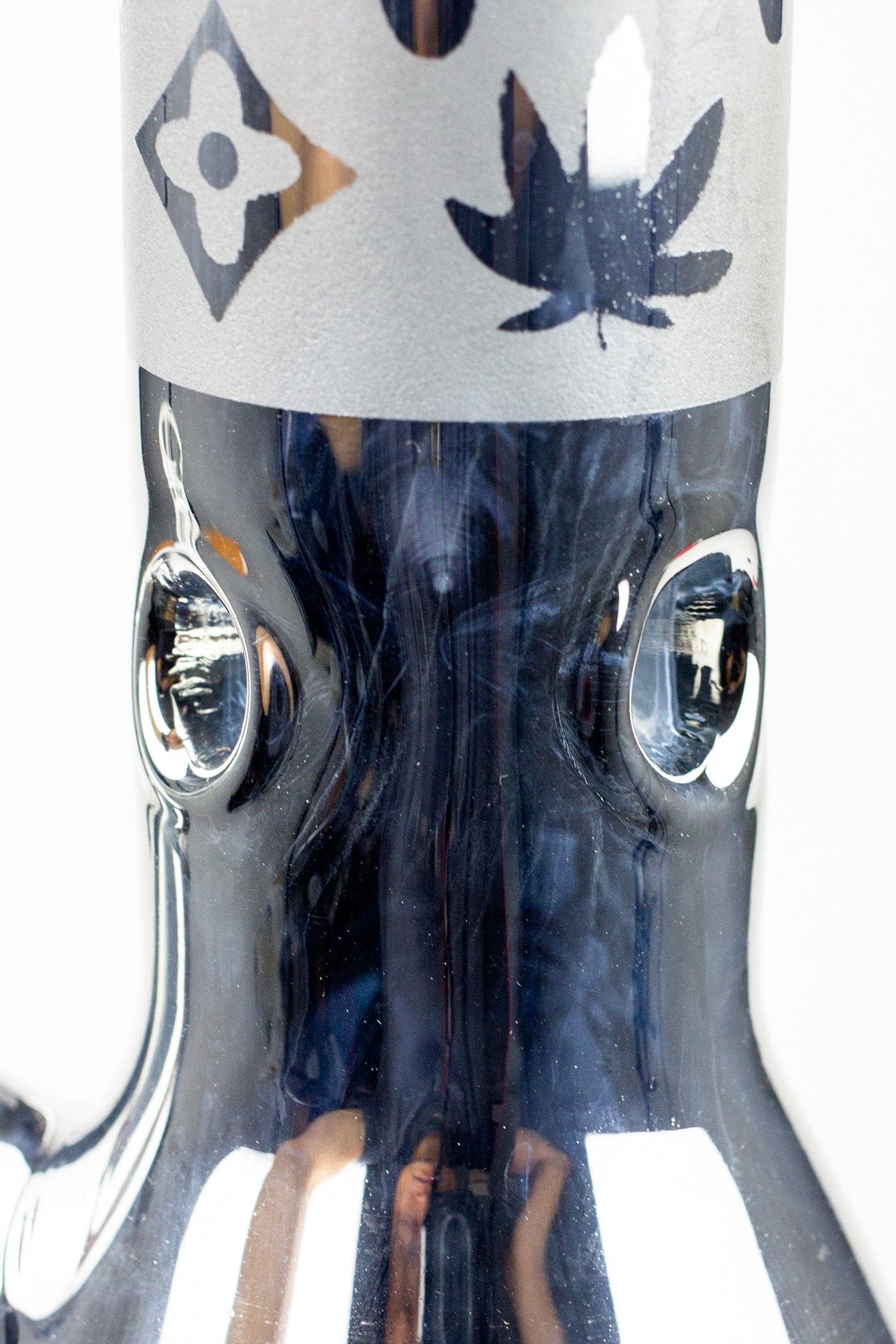 Luxury pattern 7 mm metallic beaker pipes 16"_9