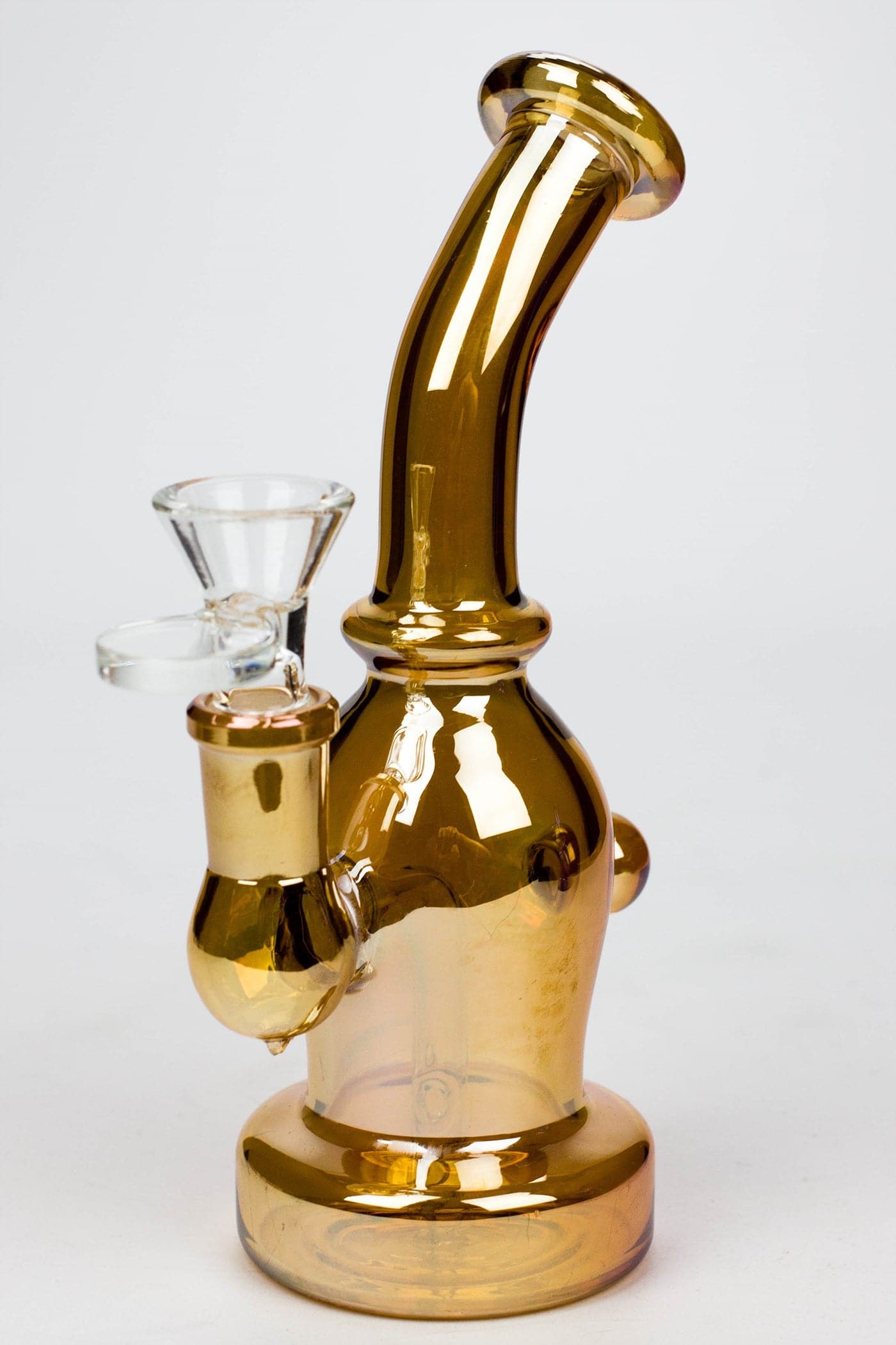 6.5" fixed 3 hole diffuser Metallic tinted bubbler_0