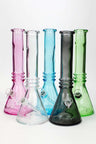Colored soft glass water bong
