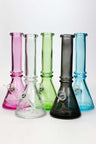 10" colored soft glass water bong