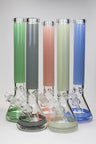 Diamond pattern Glow in the dark 7 mm glass beaker bong