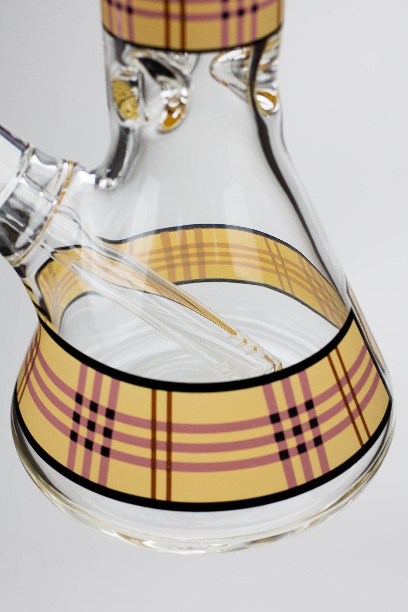 Check pattern 9 mm glass beaker bong_1