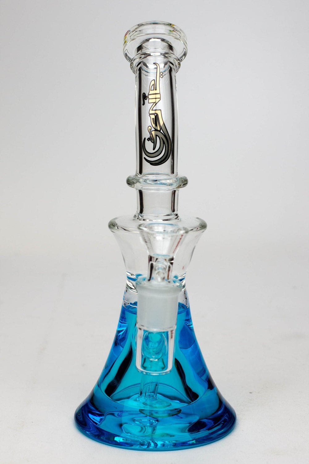 Genie shower head glass beaker bong with liquid cooling freezer_1