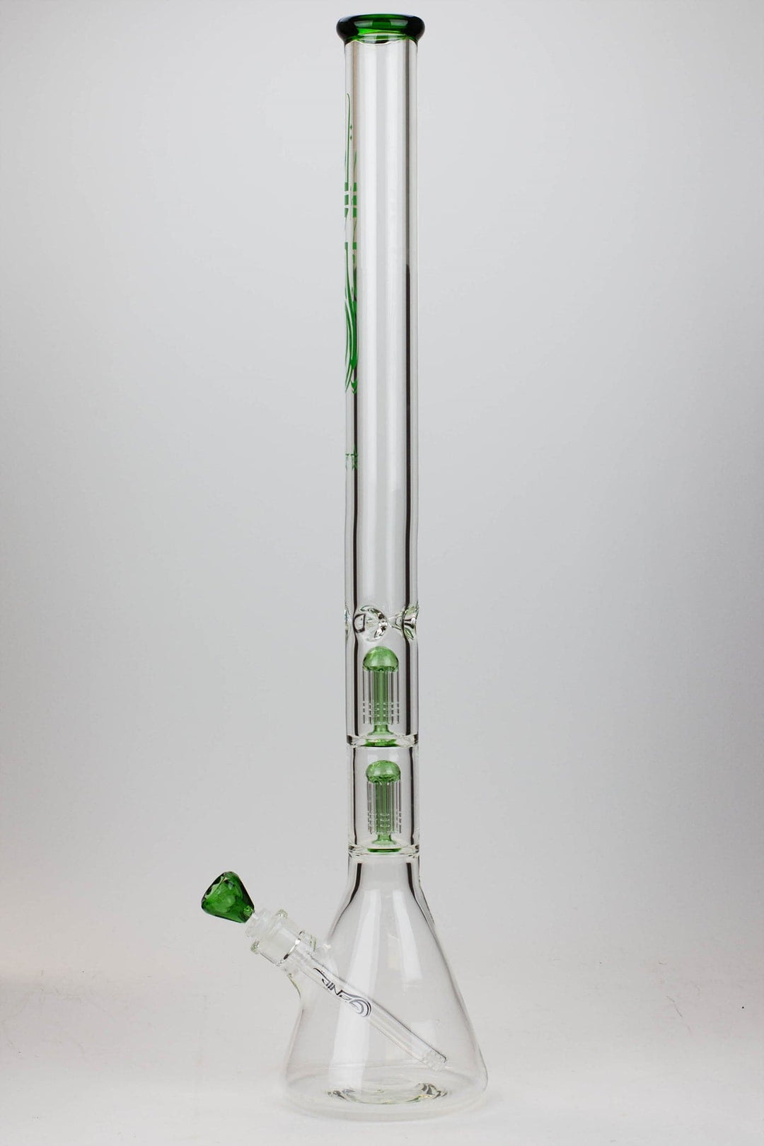 Genie 9 mm dual tree arms beaker glass water pipes 30"_15